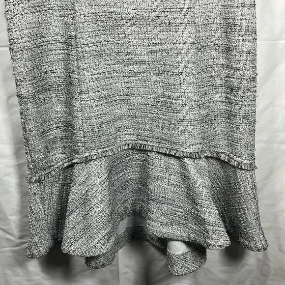 Banana Republic Tweed Dress womens size 4 black white office formal party - Picture 7 of 11